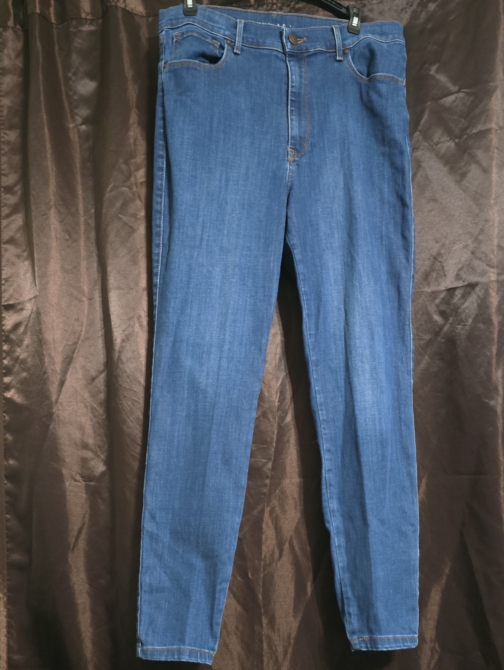 Mott & Bow Jane Women's Jeans 32x28 High Rise Skinny Stretch Blue Denim
